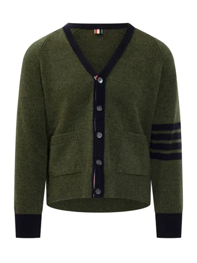 Thom Browne Cardigan In Green