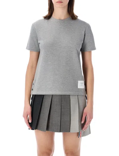 Thom Browne Classic Pique 4-bar Tee Women In Gray