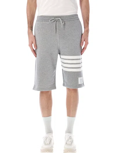 Thom Browne Fleece Sweatshorts In Gray