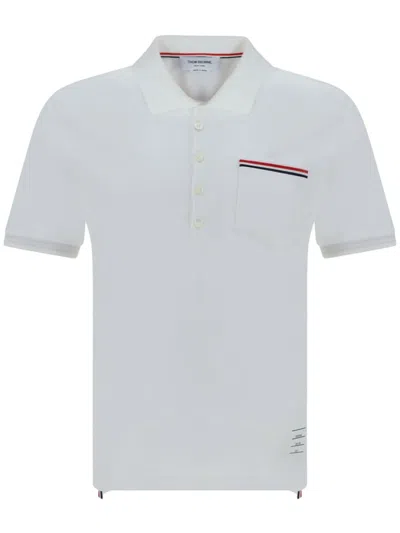 Thom Browne Cotton Polo In White