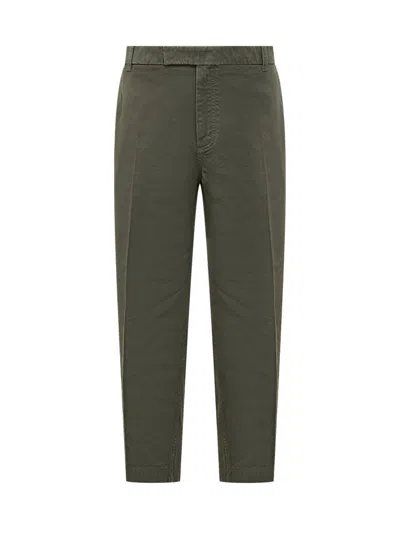 Thom Browne Twill-weave Cotton Trousers In Green