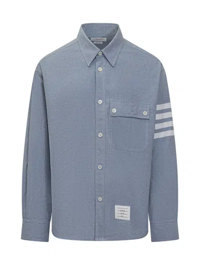 Thom Browne Oxford Shirt In Blue