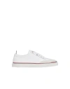 Thom Browne Low-top Leather Sneakers In White