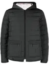 Thom Browne Down Jacket 4bar In Grey