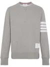 Thom Browne Classic Sweatshirt In Classic Loopback In Grey