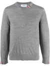 Thom Browne Grey Wool Sweater In Grey