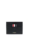 Thom Browne Pebble Grain Leather Single Card Holder