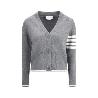 THOM BROWNE THOM E VIRGIN WOOL CARDIGAN WITH EMBRODERY WOMEN'S GEESE