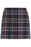 Thom Browne Wool Twill Mini Skirt In In Multi