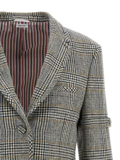Thom Browne Prince Of Wales Blazer In Multicolor