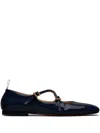 Thom Browne Criss Ballerina Shoes In Blue