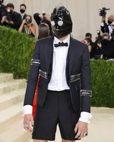 Pre-owned Thom Browne Thome Browne Fw12 Safety Pin Blazer In Blue