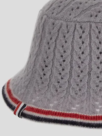 Thom Browne Thome Knit Bell Hat In Lightgrey
