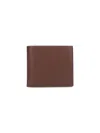 Thom Browne Grained Bi-fold Wallet In Brown