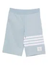 Thom Browne Three-stripe Track Shorts - Men's - Cotton
