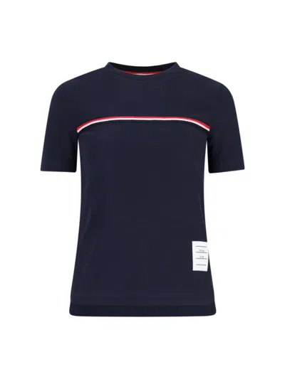 THOM BROWNE "THREE STRIPES" LOGO T-SHIRT