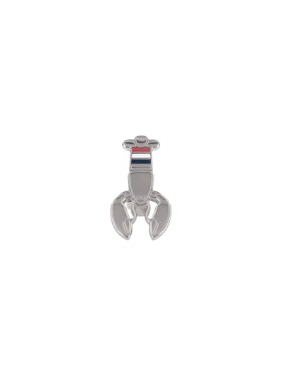 Thom Browne Tie Clip "lobster" In Silver