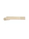 Thom Browne Minimalist Sterling Silver Tie Clip With Textured Grip In Brown