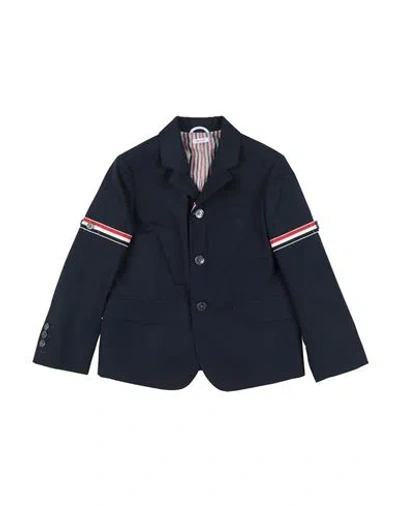 Thom Browne Babies'  Toddler Boy Blazer Midnight Blue Size 6 Polyester, Cotton