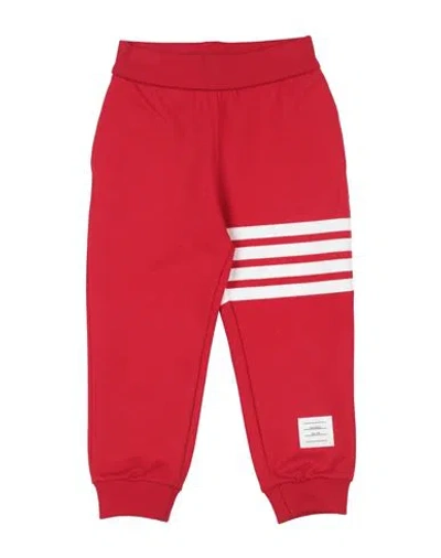 Thom Browne Babies'  Toddler Boy Pants Red Size 6 Cotton