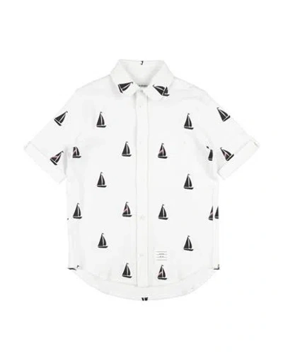 Thom Browne Babies'  Toddler Boy Shirt White Size 6 Cotton In Multi