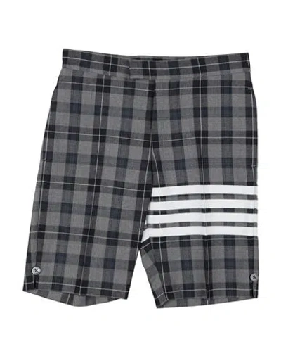 Thom Browne Babies'  Toddler Boy Shorts & Bermuda Shorts Grey Size 6 Virgin Wool In Blue