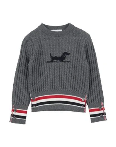 Thom Browne Babies'  Toddler Boy Sweater Grey Size 6 Virgin Wool In Gray