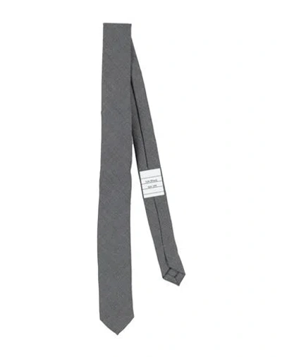 Thom Browne Babies'  Toddler Boy Ties & Bow Ties Grey Size 6 Wool In Gray