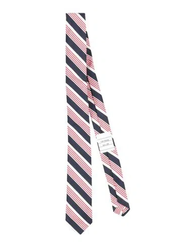Thom Browne Babies'  Toddler Boy Ties & Bow Ties Red Size 6 Silk, Cotton