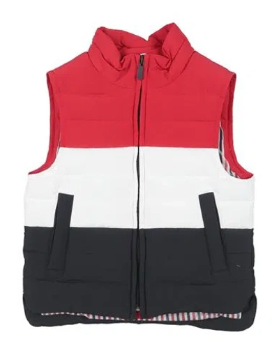 Thom Browne Babies'  Toddler Boy Vest Red Size 6 Polyester In Multi
