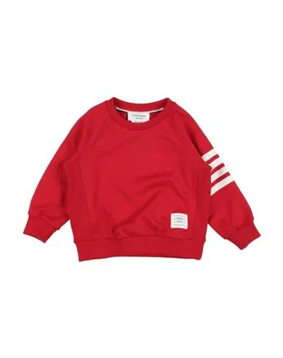 Thom Browne Babies'  Toddler Sweatshirt Red Size 4 Cotton