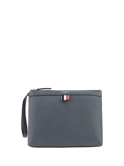 Thom Browne Toiletry Case In Dark Grey