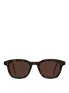 Thom Browne Tokyo Tortoise Rectangular Sunglasses In Marrón