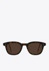 Thom Browne Tokyo Tortoise Rectangular Sunglasses In Brown