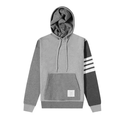 Pre-owned Thom Browne Tonal Fun Mix Hoodie Pullover 'tonal Grey' | Men's Size 1 In Gray