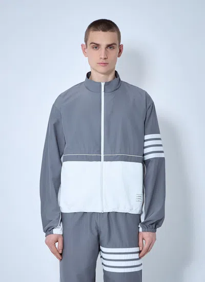 Thom Browne Tonal Track Jacket In Grey