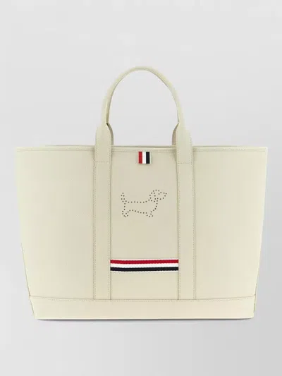 Thom Browne Tool Tote Bag Tricolor Stripe Handles