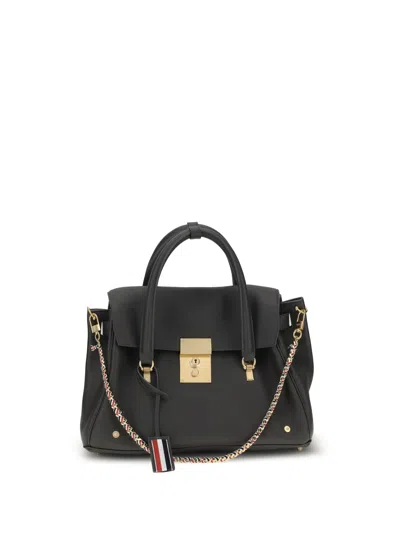 Thom Browne Top Handle Bag In Gray