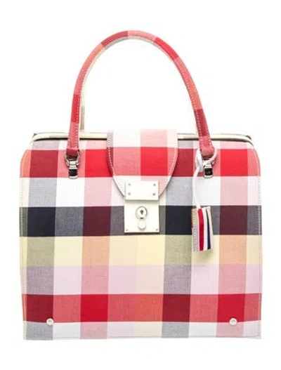 Pre-owned Thom Browne Top Handle Bag In Pink