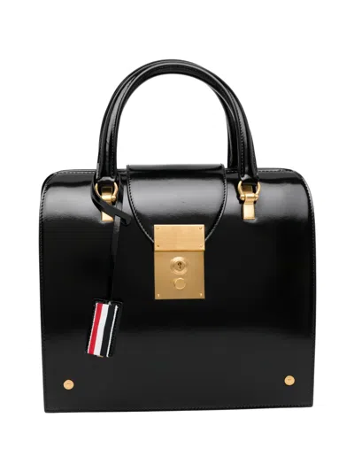 Thom Browne Strukturierter Tote Bag Mit Henkel In Black