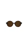 Thom Browne Tortoise Acetate Round Sunglasses In Brown