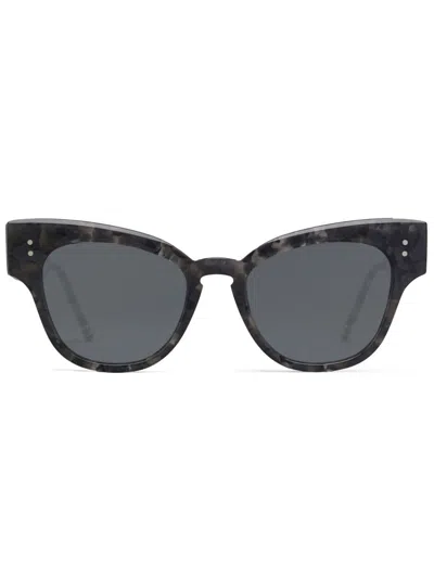 Thom Browne Tortoiseshell Cat-eye Sunglasses In Black