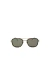 Thom Browne Tortoiseshell-detailed Pilot-frame Sunglasses In Gray