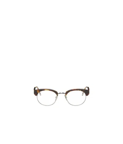 Thom Browne Tortoiseshell-effect Glasses In Black