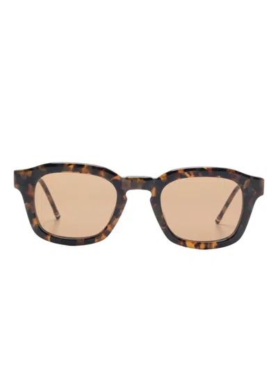 Thom Browne Tortoiseshell-effect Sunglasses In Brown