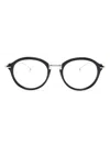 Thom Browne Brille Mit Rundem Gestell In 415 Navy