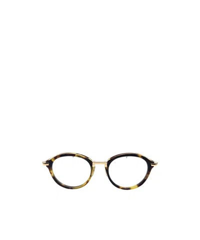 Thom Browne Tortoiseshell Round-frame Glasses In Black