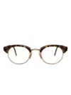 Thom Browne Tortoiseshell Round-frame Glasses In Brown