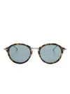 Thom Browne Tortoiseshell Round-frame Sunglasses In 褐色