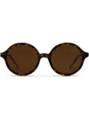 Thom Browne Tortoiseshell Round-frame Sunglasses In Brown